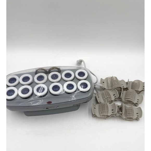 Babyliss Pro Ceramic Hot Hair Rollers 12 Curlers With Clips BABCHV15 Tested - Picture 1 of 8